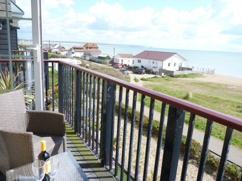 Stunning views over the beach and sea